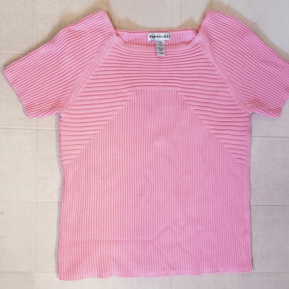 L women Parkhurst 100% cotton light sweater top